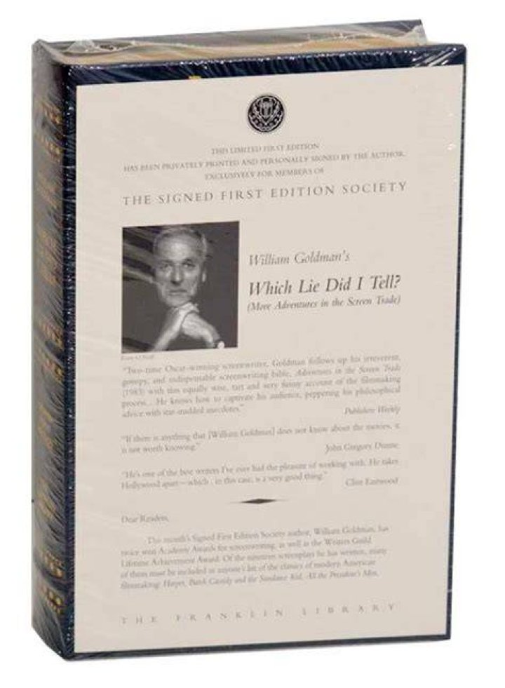 Did William Goldman buy the rights to his own novel from Fox Studios?