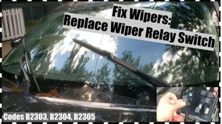 How do you change a windshield wiper relay?