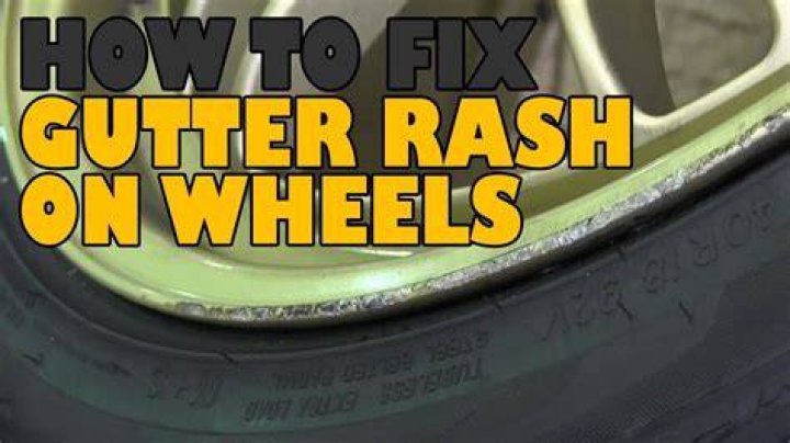 How do you fix gutter rash on black rims?