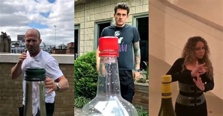 How is the bottle cap challenge done?
