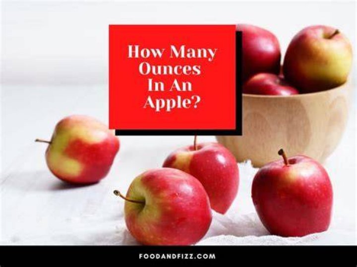 How many ounces is an apple slice?