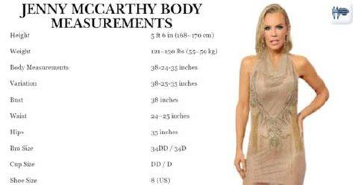 Jenny McCarthy Body Measurements Bra Size Height Weight Age Vital Stats
