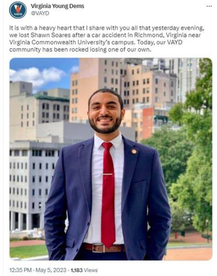 Shawn Soares Dies In a Car Accident, VCU Student