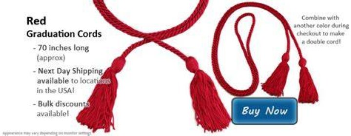What do red cords mean at graduation?